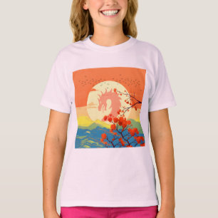 CAMISETA DRAGÓN DE LA MONTAÑA FLOR DE CEREZO