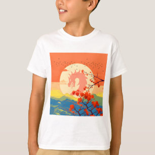 CAMISETA DRAGÓN DE LA MONTAÑA FLOR DE CEREZO