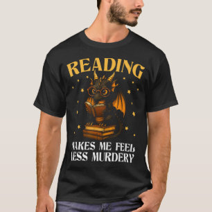 Camiseta Dragón de Libros que Me Hace Sentir Menos Asesino