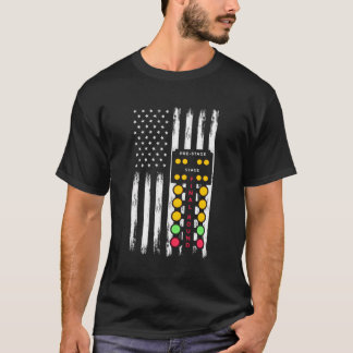 Camiseta Dragón de luz de árbol de la franja de la bandera 