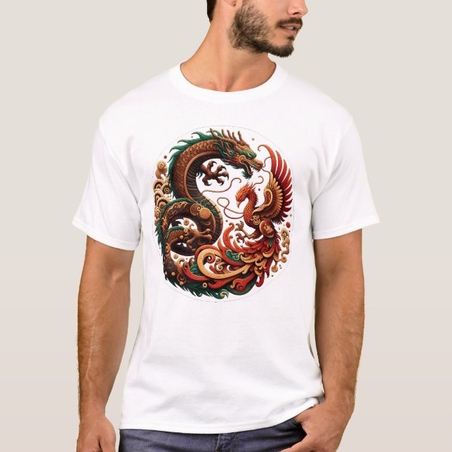 Camiseta Dragón de madera y Fénix (Anverso)