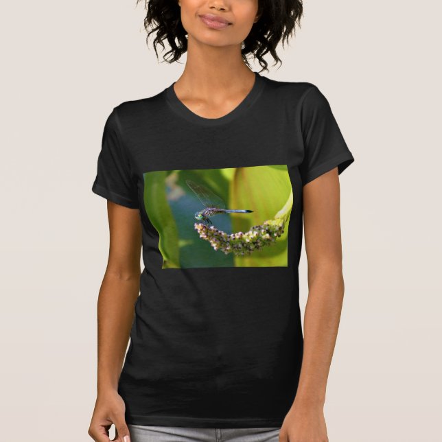 Camiseta Dragón de ojos verde azulados (Anverso)