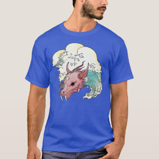 Camiseta Dragón de onda asiático