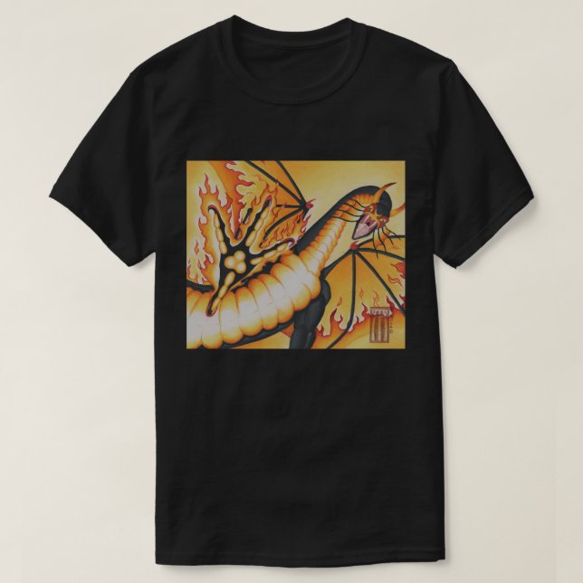 Camiseta Dragón de pesadilla  (Diseño del anverso)