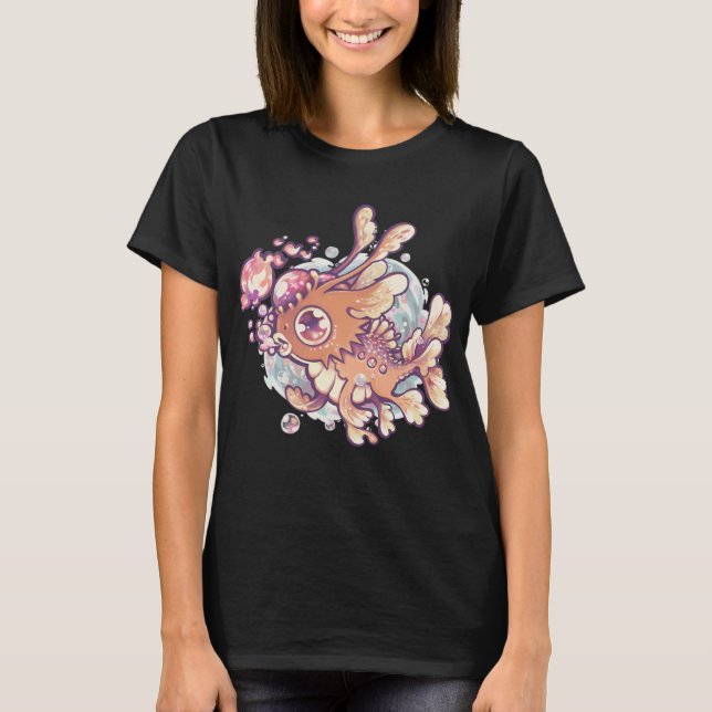 Camiseta Dragón de pez dorado (Anverso)