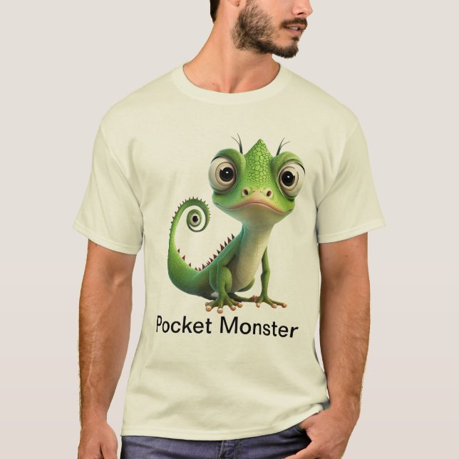Camiseta Dragón de Pocket Komodo - Reptil sin miedo (Anverso)