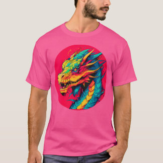 Camiseta Dragón de Punk mujeres Delight Vibrant Dragon T As