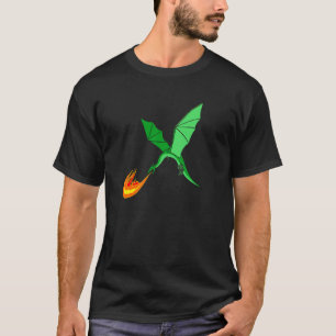 Camiseta Dragón de respiración de la llama