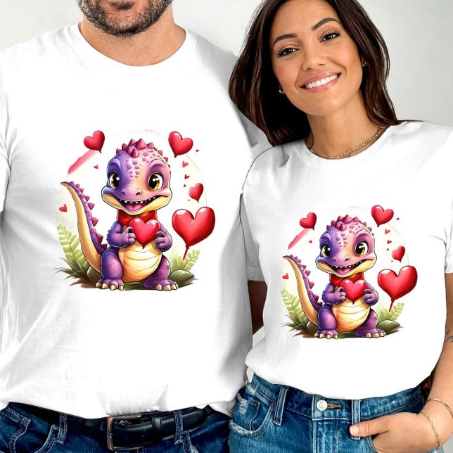 Camiseta Dragón de San Valentín Adorable Tragón Amocionado (Subido por el creador)