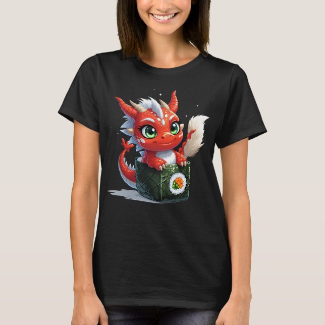 Camiseta dragón de sushi (Anverso)
