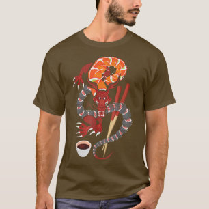 Camiseta Dragón de sushi - Anime Japan Cuisine Chef F