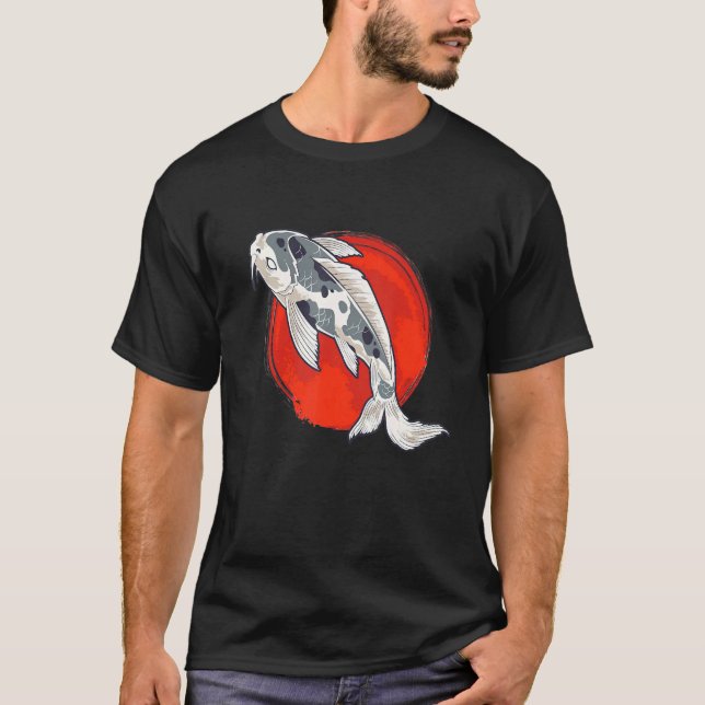 Camiseta Dragón de tatuaje japonés Koi Carp Japón pescado u (Anverso)