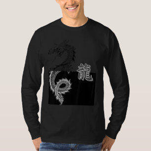 Camiseta dragón de Tokio japonés Estética asiática Blanco y