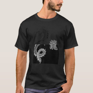 Camiseta dragón de Tokio japonés Estética asiática Blanco y