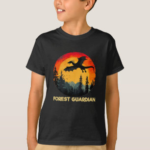 Camiseta Dragón del bosque del atardecer
