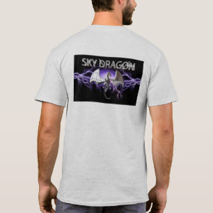Camiseta Dragón del cielo electrificado con tormenta ilumin