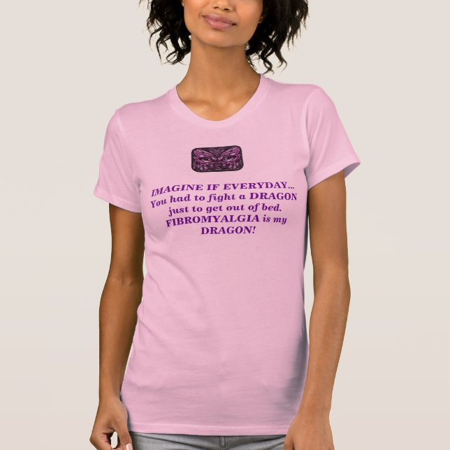 Camiseta Dragón del Fibromyalgia (Anverso)
