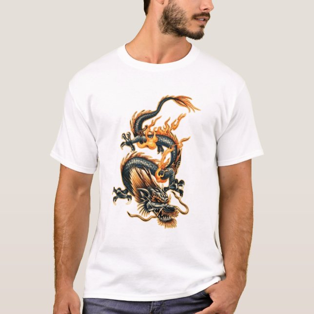 Camiseta Dragón del fuego (Anverso)