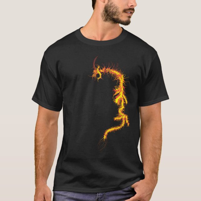 Camiseta dragón del fuego (Anverso)
