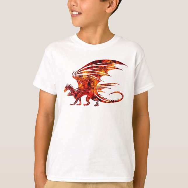 Camiseta Dragón del fuego (Anverso)