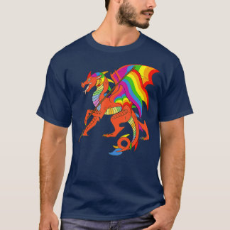 Camiseta Dragón del orgullo LGBT Transexual LGBT Gay Lesbia