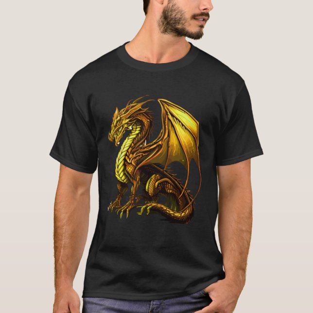 Camiseta Dragon Desing Mythical Creature (Anverso)