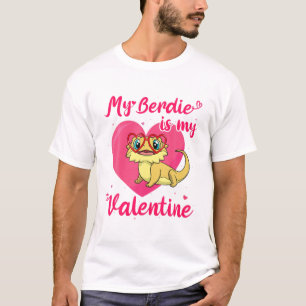 Camiseta Dragón Día de San Valentín Beardie Reptile