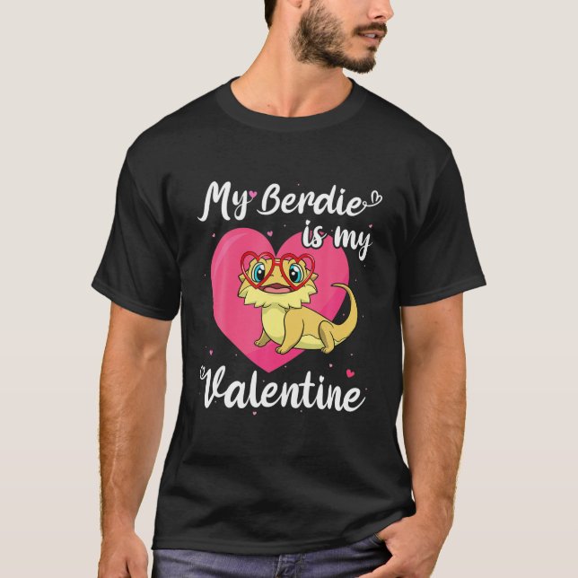 Camiseta Dragón Día de San Valentín Beardie Reptile (Anverso)