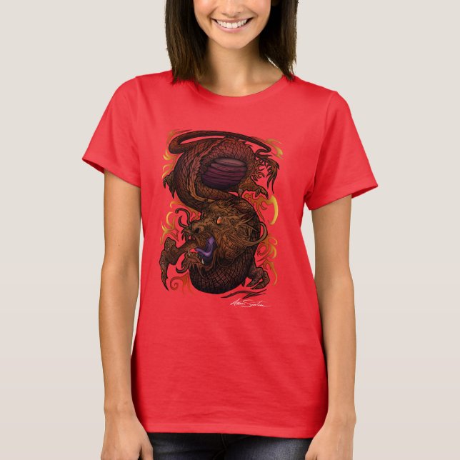 Camiseta Dragón (Diseño de firma) (Anverso)