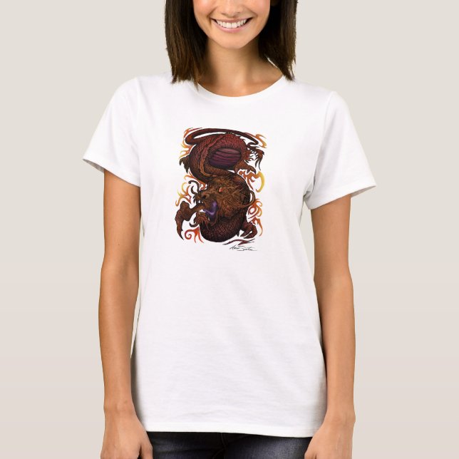 Camiseta Dragón (Diseño de firma) (Anverso)