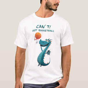 Camiseta Dragón Divertido de Baloncesto No Puedo. Tengo B