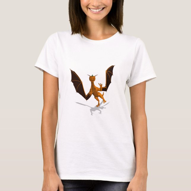 Camiseta Dragón divertido de Halloween (Anverso)
