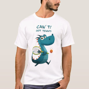 Camiseta Dragón divertido de tenis No puedo. Tengo tenis.