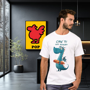 Camiseta Dragón Divertido Hambriento   No Puedo. Me Da Hamb