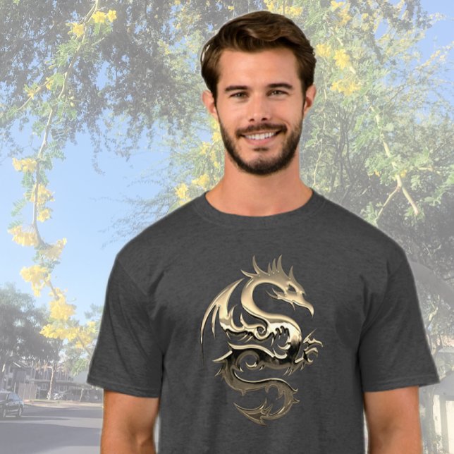 Camiseta Dragón dorado (Subido por el creador)