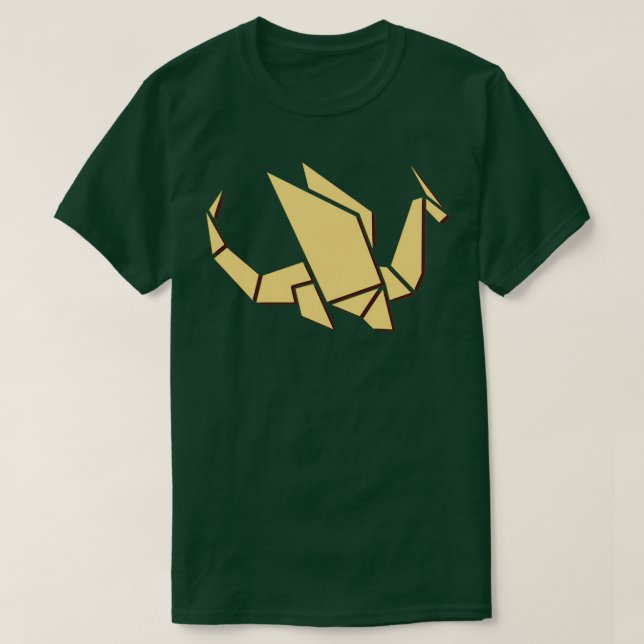 Camiseta Dragón en el origen de la mosca (Diseño del anverso)