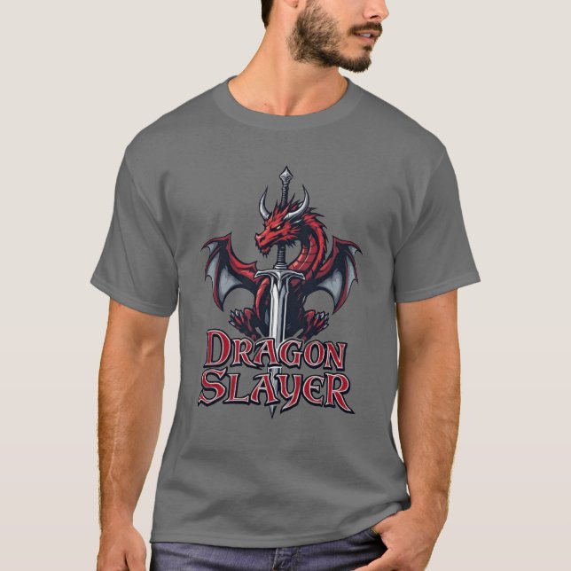 Camiseta Dragón Escudo de Slayer y Blade (Anverso)