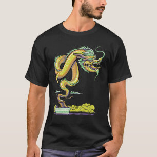 Camiseta Dragón estético japonés budista zen árbol bonsai