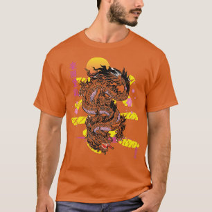 Camiseta Dragón estético japonés Demon asiático Otaku Sakur