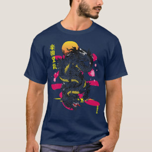 Camiseta Dragón estético japonés Demon asiático Otaku Sakur