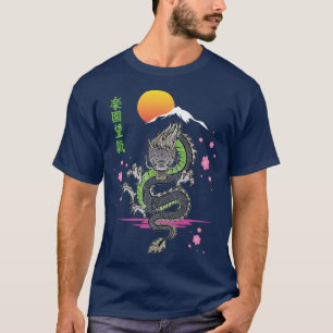 Camiseta Dragón estético japonés Demon asiático Otaku Sakur