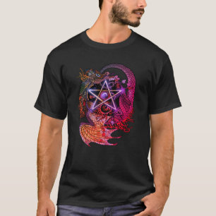 Camiseta Dragón estilo Art Nouveau Pentacle ~shirt