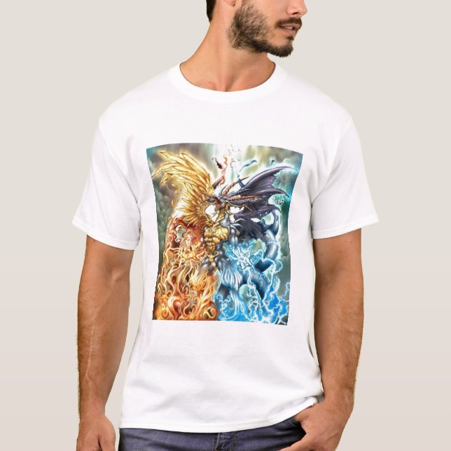 Camiseta Dragón estupendo del elemento (Anverso)