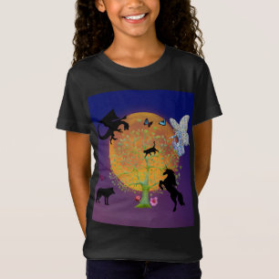 Camiseta Dragon Fairy Unicorn Magnético Fantasy Tree & Moon