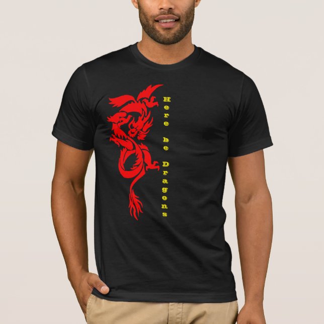 Camiseta Dragón Fantasía, Cita Dragón Retro Místic (Anverso)