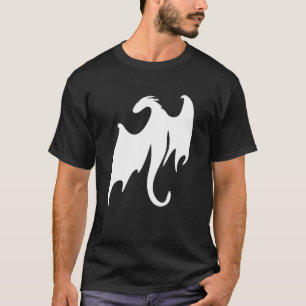 Camiseta Dragon Fantasy Book Nerd Geek Dragons Silhouette
