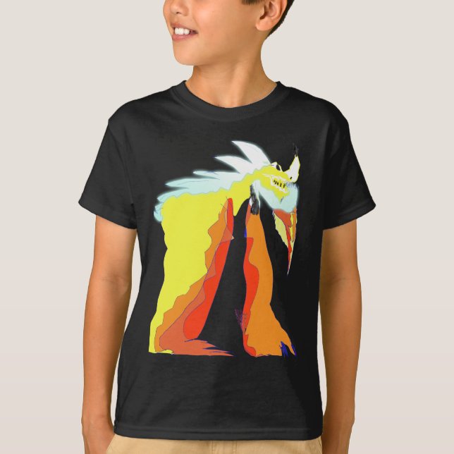 Camiseta Dragon FireShock Blue Kid (Anverso)