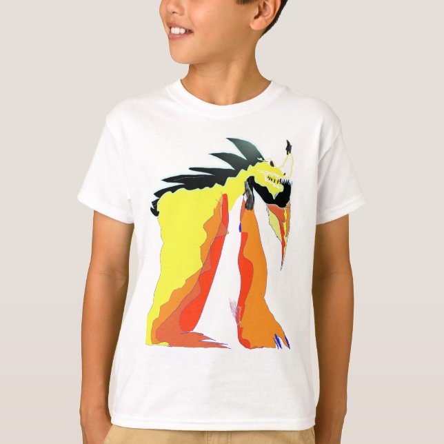 Camiseta Dragon FireShock Dark Kid (Anverso)