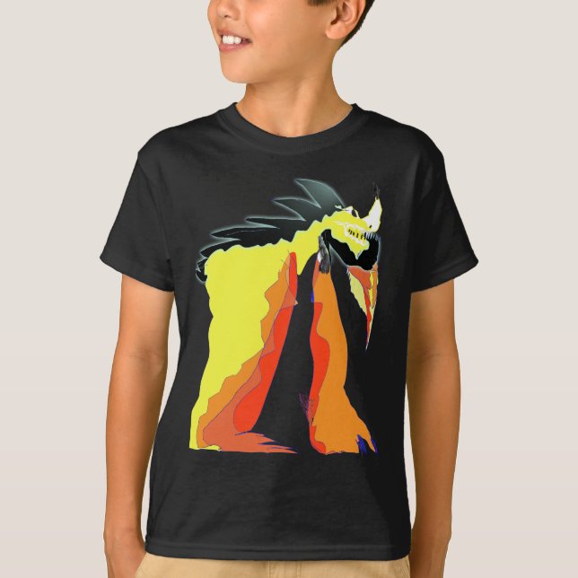 Camiseta Dragon FireShock Dark Kid (Anverso)