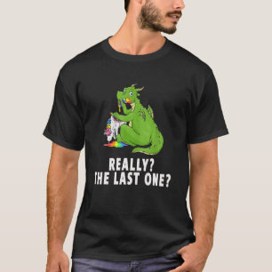 Camiseta Dragón Funny Se Come El Último Unicornio